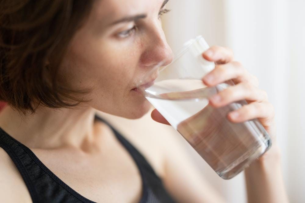 Women drinking water